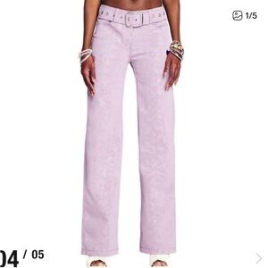 I.AM.GIA Natali Pants Purple NWT Faux Leather